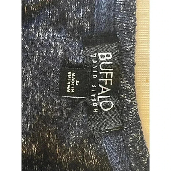 Buffalo David Bitton Blue Long Sleeve Crewneck Sweater Women's Size Large L - Picture 6 of 8